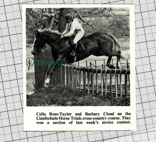 (C116) Celia Ross Taylor Barbary Cloud Llanfechan Horse Trials   - 1972 Clip