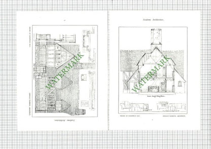House at Sandwich Bay Mrs Chard Gerald Warren Architect - c.1927 Book Prints