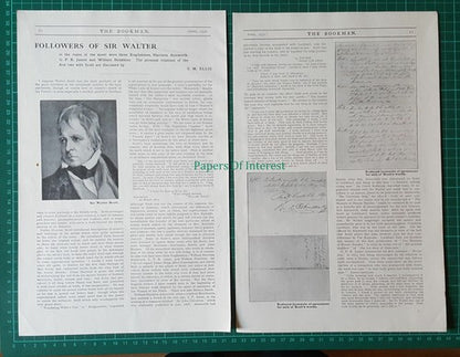 X1340) Sir Walter Scott - 1932 Article