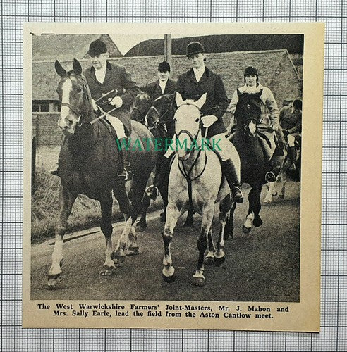 (C358) West Warwickshire Farmers J Mahon Mrs Sally Earle Aston Cantlow - 1972