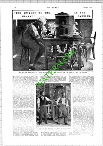 Herbert Spencer Philosopher   Arthur Bourchier Garrick Theatre - 1903 News Page