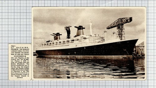 Liner Ship FRANCE     - 1961 News Clipping