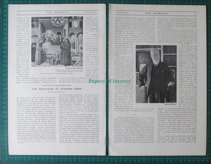 X1201) George Bernard Shaw - 1930 Article