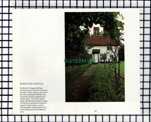 C7038) Hoxne Eye Suffolk Mulberry Cottage - 1980s Cutting