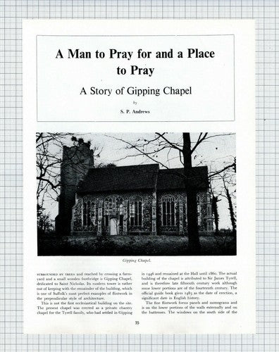 Gipping Chapel Suffolk    -  1973 Article