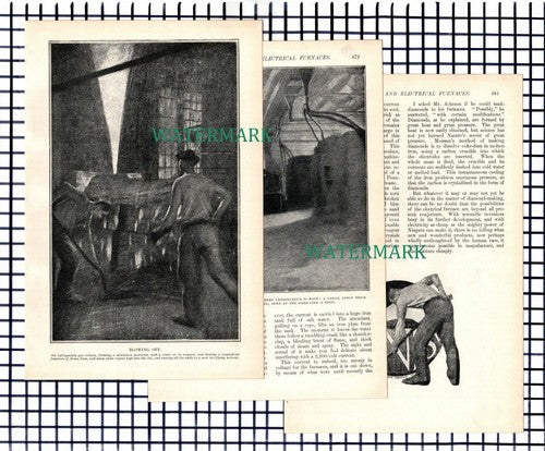 (6156) Mr EG Acheson Furnaces Niagara Falls  - 9-Side 1900 Article