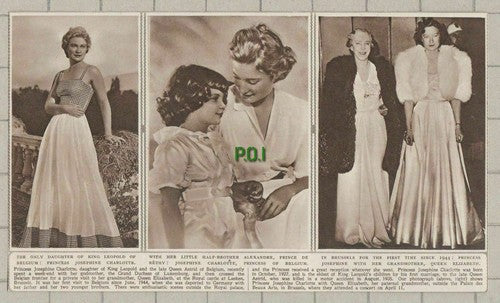 (5585) Princess Josephine Charlotte Belgium Queen Astrid Rethy  - 1949 Clip