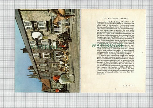 (8494) The Black Swan Helmsley North Yorkshire - 1958 2-Part Cutting
