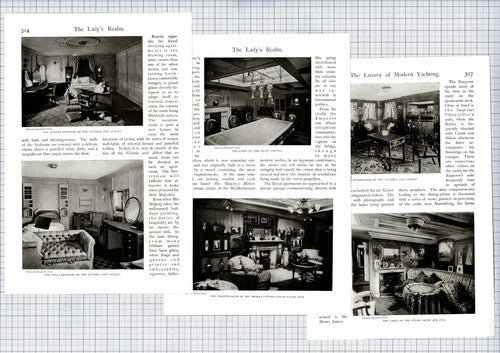 Yachting Yacht Joyeuse Calanthe Victoria Albert Erin  - c.1905 Article