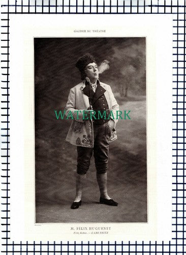 X1549) M Felix Huguenet   - 1910 Print