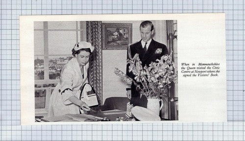 (5482) Civic Centre Newport Monmouthshire Queen Visit  -  c.1953 Clip