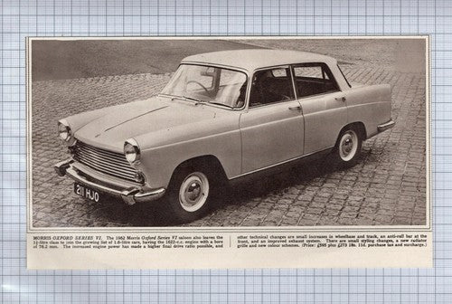 (5259) Morris Oxford Series VI -  1961 Paper Cutting