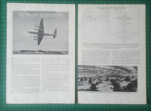 Vickers Viscount Aeroplane  - 1968 Article