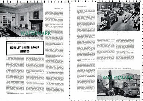(7997) Horsley Smith Group Ltd Hull Alexander Smith Alec-Smith - 1965 Article