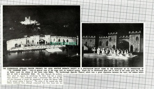 C1875) Scarborough Open Air Theatre John Harvard Swan Lake - 1950 Clip