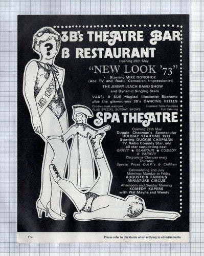 (5799) 3Bs Theatre Bar Bridlington / Hornsea Pottery Visitor Centre - 1973 Clip