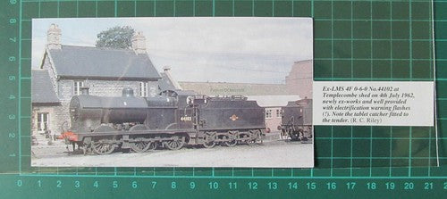 C4541) Ex LMS 4F 0-6-0 no 44102 Railway Engine Templecombe Shed  - 1995 Clip