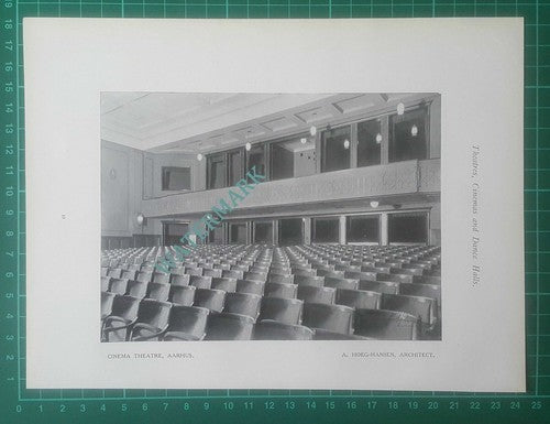 Royal Hotel Harrogate Ball Room Oliver Hill / Cinema Theatre Aarhus - 1926 Print