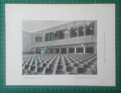 Royal Hotel Harrogate Ball Room Oliver Hill / Cinema Theatre Aarhus - 1926 Print