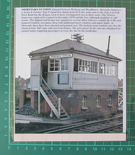 C4862) Shireoaks Station Signal Box - 1996 Clip