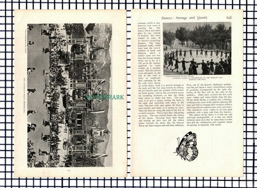 Dance Lauterbach Switzerland Abbots Bromley Padstow Schlesinger - c.1900 Article