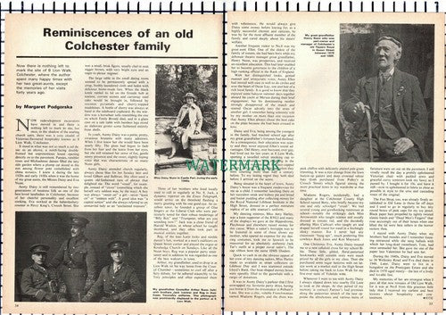 (7140) Nunn Family 8 Lion Walk Colchester Daisy Arthur Henry Jack - 1975 Article