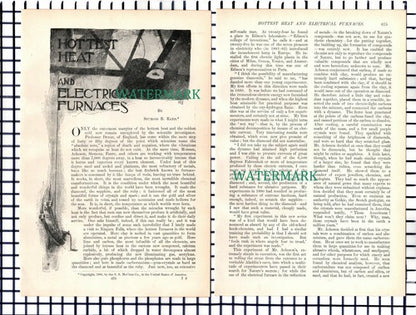 (6156) Mr EG Acheson Furnaces Niagara Falls  - 9-Side 1900 Article