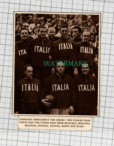 C2091) Italian Water Polo Team Italia - 1948 Clip