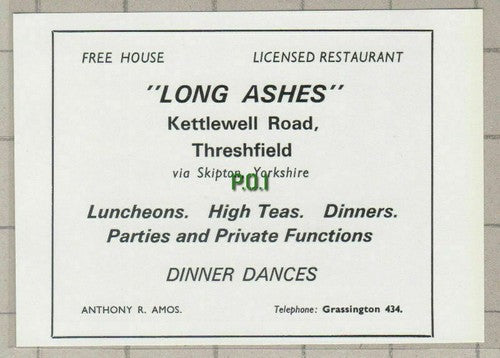 (C555) Long Ashes Threshfield Yorkshire Anthony R Amos   c.1960s Cutting