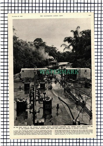 ADAMA Oil Storage Company Of Apapa Petrol Train West Africa Garoua -1952 Article