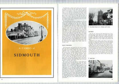(6291) Sidmouth Devon -1969 Article