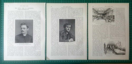 Edinburgh University Rev George Jackson Hugh Black - 1896 Article