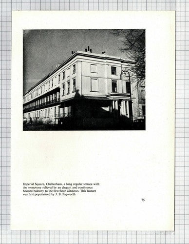 Dix's Field Exeter / Imperial Square Cheltenham  - c.1950s Book Print