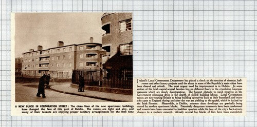 Corporation Street Dublin Ireland Apartments -  1950 News Clipping