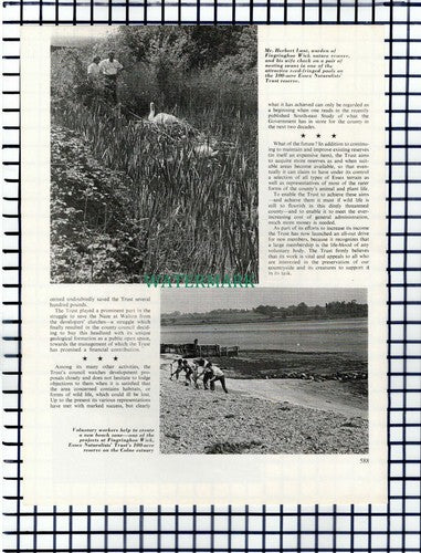 The Essex Naturalists Trust Herbert Dutton Lunt Fingringhoe Wick -1964 Article