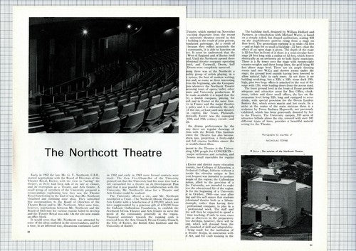 (6372) The Northcott Theatre Exeter - c.1968 Article