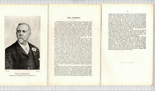(6081) Francis Goodricke Cliff Bridge Company Scarborough Spa - 1901 Article