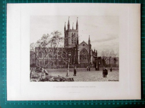 X1066) St Saviours Saviour's Southwark England Charles Wilkinson - c.1895 Print