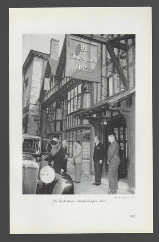 The Plough Shirley The Shakespeare Hotel Stratford Upon Avon  - 1950s Book Print