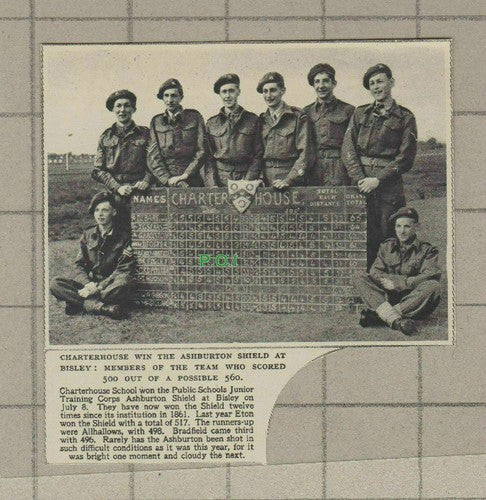 C1859) Charterhouse School Win Ashburton Shield Bisley  - 1948 Clip