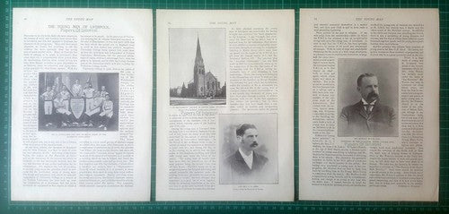 Liverpool Aked Rev Madden St Luke's Church Edward Evans - 1896 Article