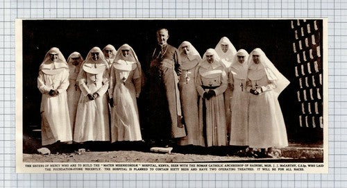 Mater Misericordiae Hospital Kenya J McCarthy Sisters of Mercy  - 1961 Clipping