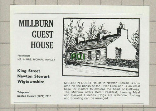 (5338) Millburn Guest House Newton Stewart Scotland Richard Hurley - 1976 Clip
