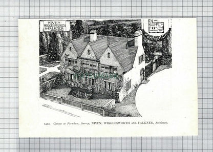 C6568) Farnham Surrey Wigglesworth Niven /  Chapel Row Percy Robinson - 1906