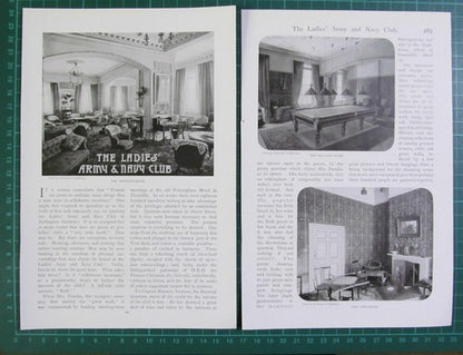 The Ladies Army & Navy Club Burlington Gardens Dundas - c.1905 Article