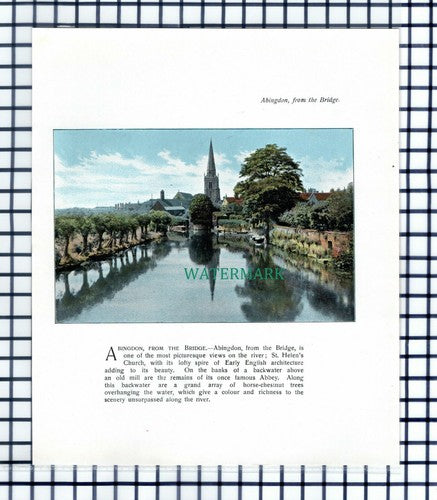 Abingdon Oxford - c.1900 Print