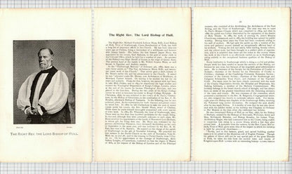 (6078) Richard Frederick Blunt Lord Bishop Of Hull Scarborough   - 1901 Article