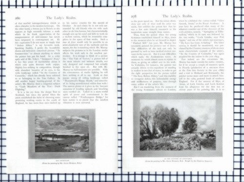(6375) David Murray Artist Marion Hepworth Dixon - c.1905 Article