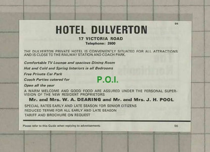 C2019) Bridlington Northlands Hotel Duce / Hotel Dulverton Dearing - 1973 Clip