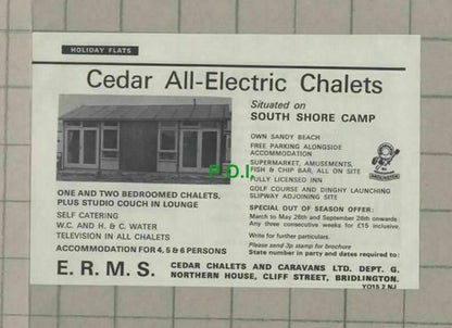 C2008) Bridlington Holiday Flats Cedar Chalets / Farina Malkin - 1973 Clip